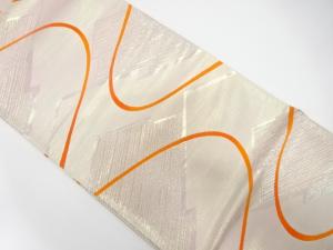 アンティーク　流水に幾何学模様織り出し袋帯（材料）